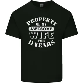 11 Year Wedding Anniversary 11th Funny Wife Mens Light Cotton T-Shirt