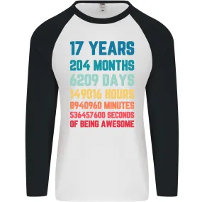 17th Birthday 17 Year Old Mens L/S Baseball T-Shirt