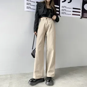 2022 High Waist Straight Leg Jeans