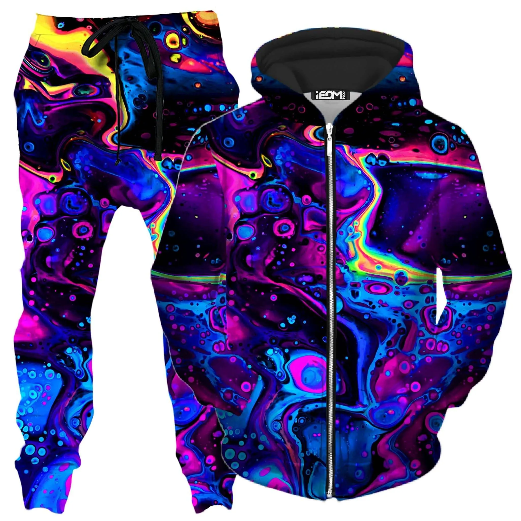 Acid Bath Zip-Up Hoodie and Joggers Combo