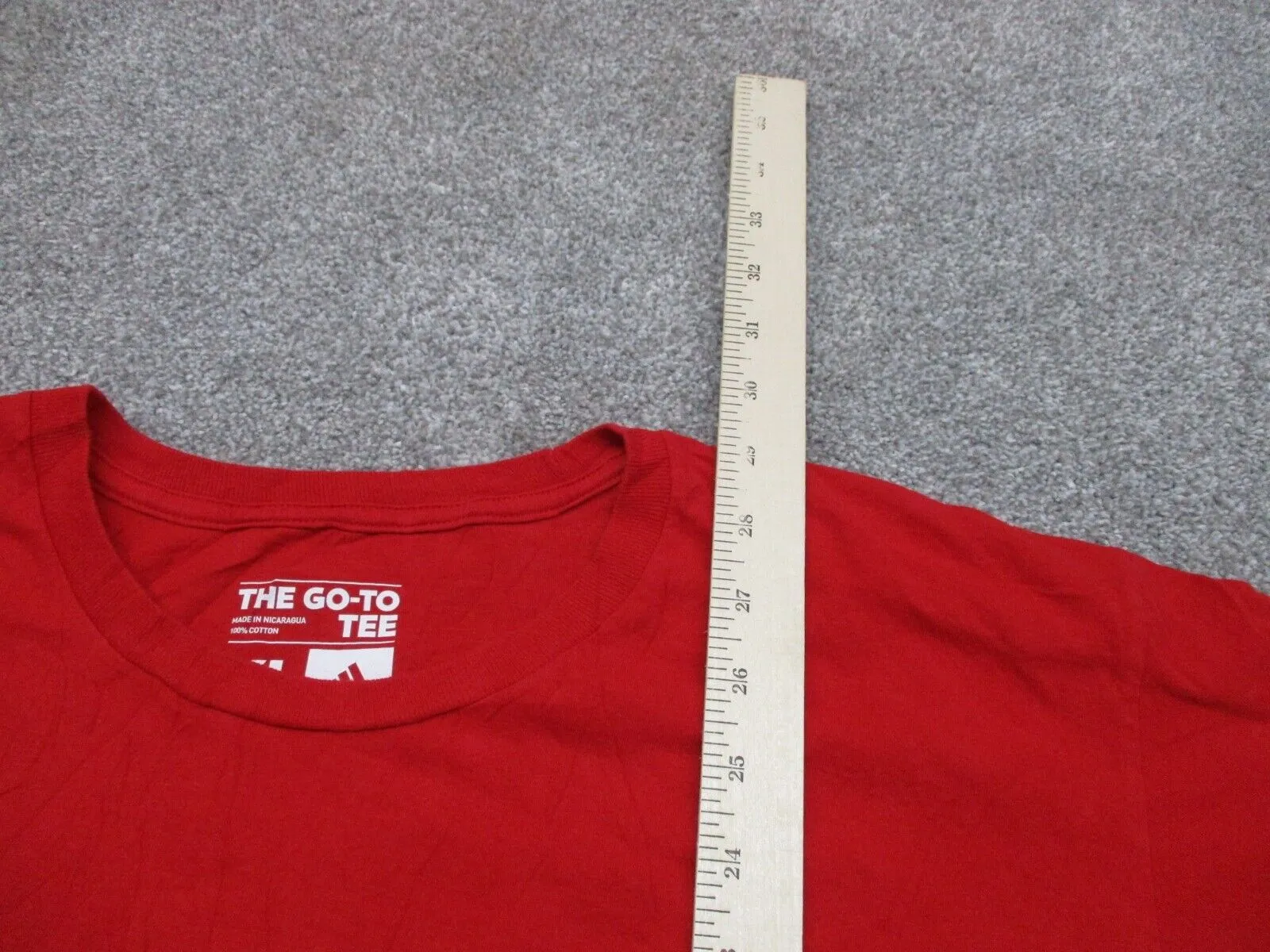 Adidas T Shirt Mens Size XL Red The Go To Tee ATL 17 100% Cotton Short Sleeve