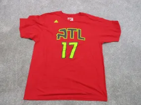 Adidas T Shirt Mens Size XL Red The Go To Tee ATL 17 100% Cotton Short Sleeve