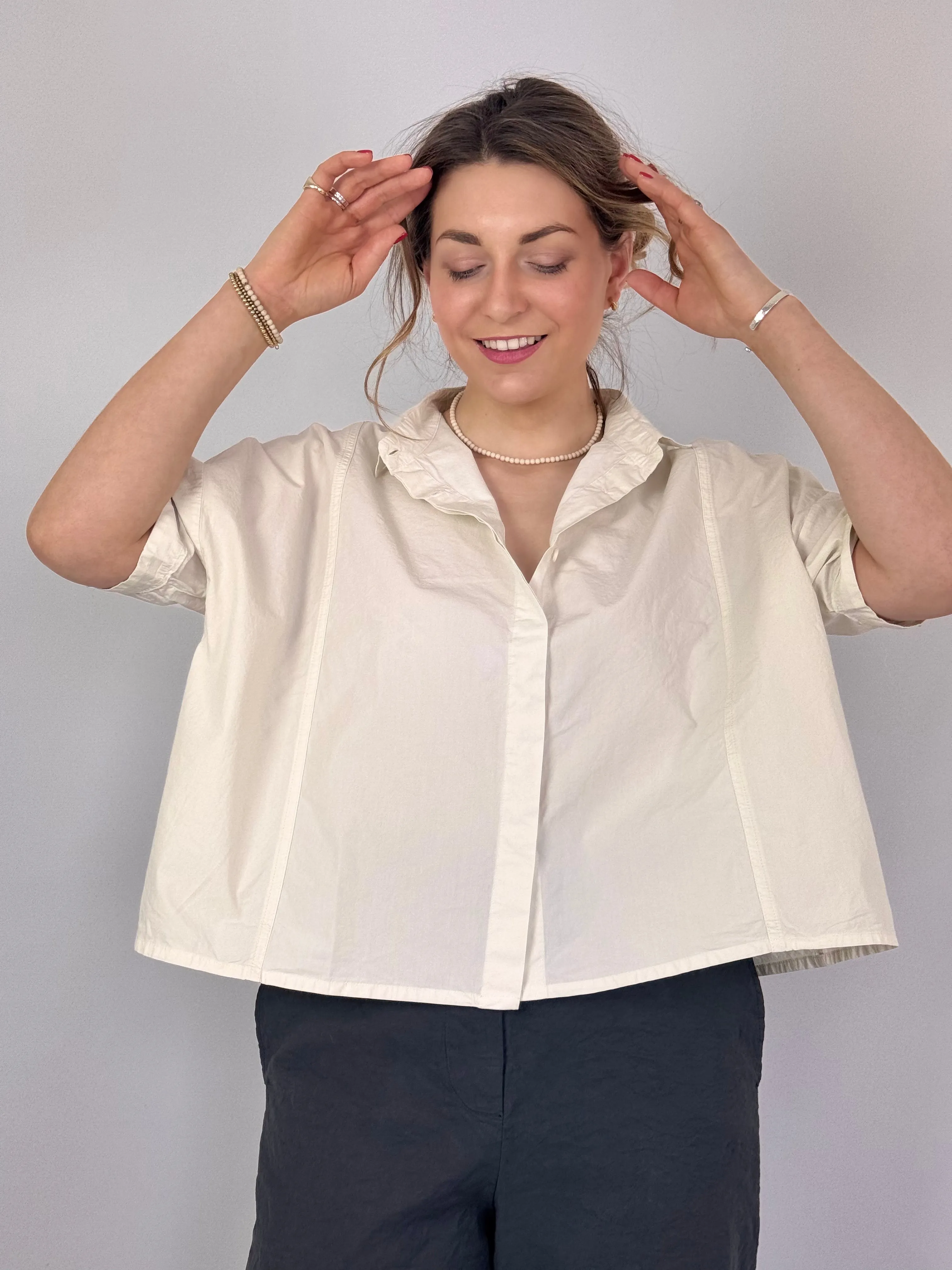 Aequamente 158 Shirt Chalk