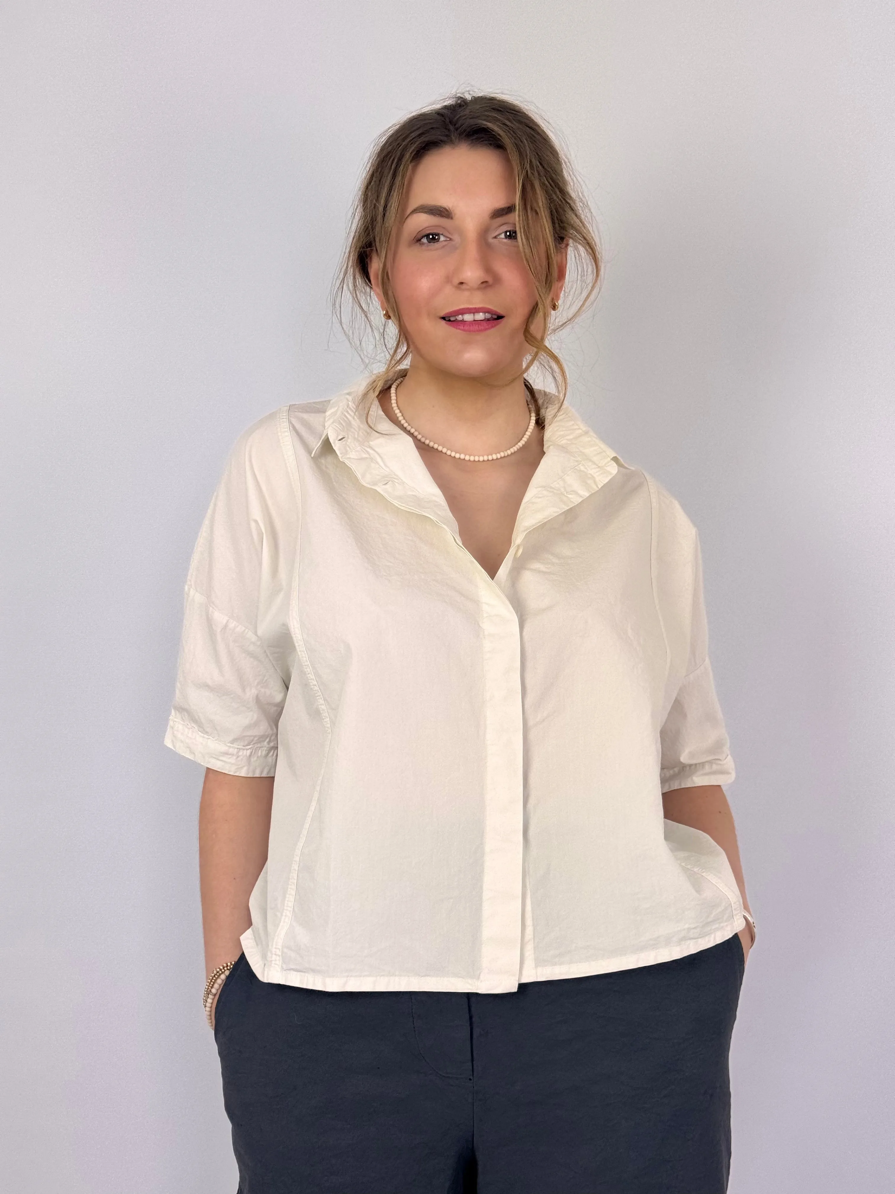 Aequamente 158 Shirt Chalk