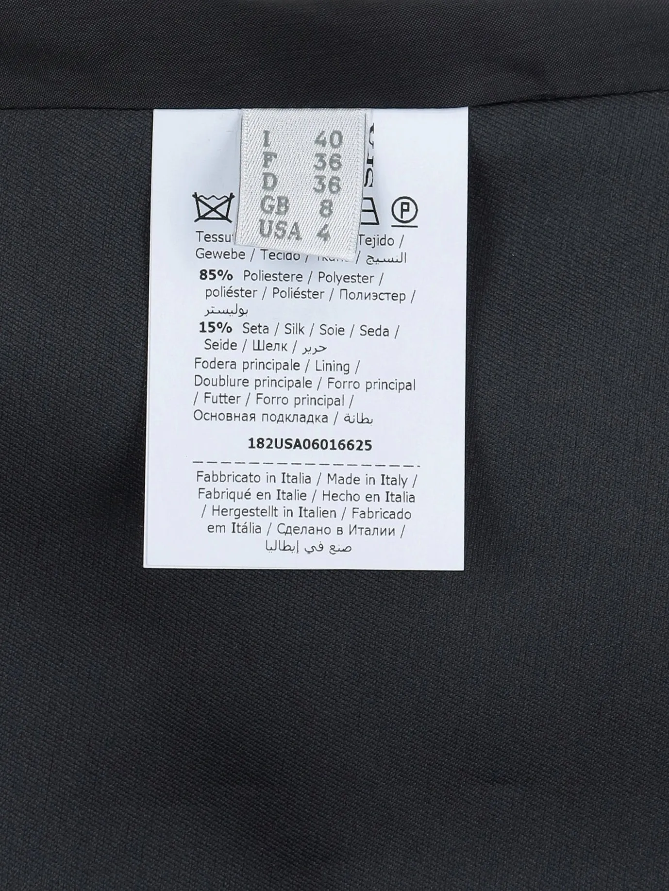 Alberta Ferretti Black Taffetà Overcoat