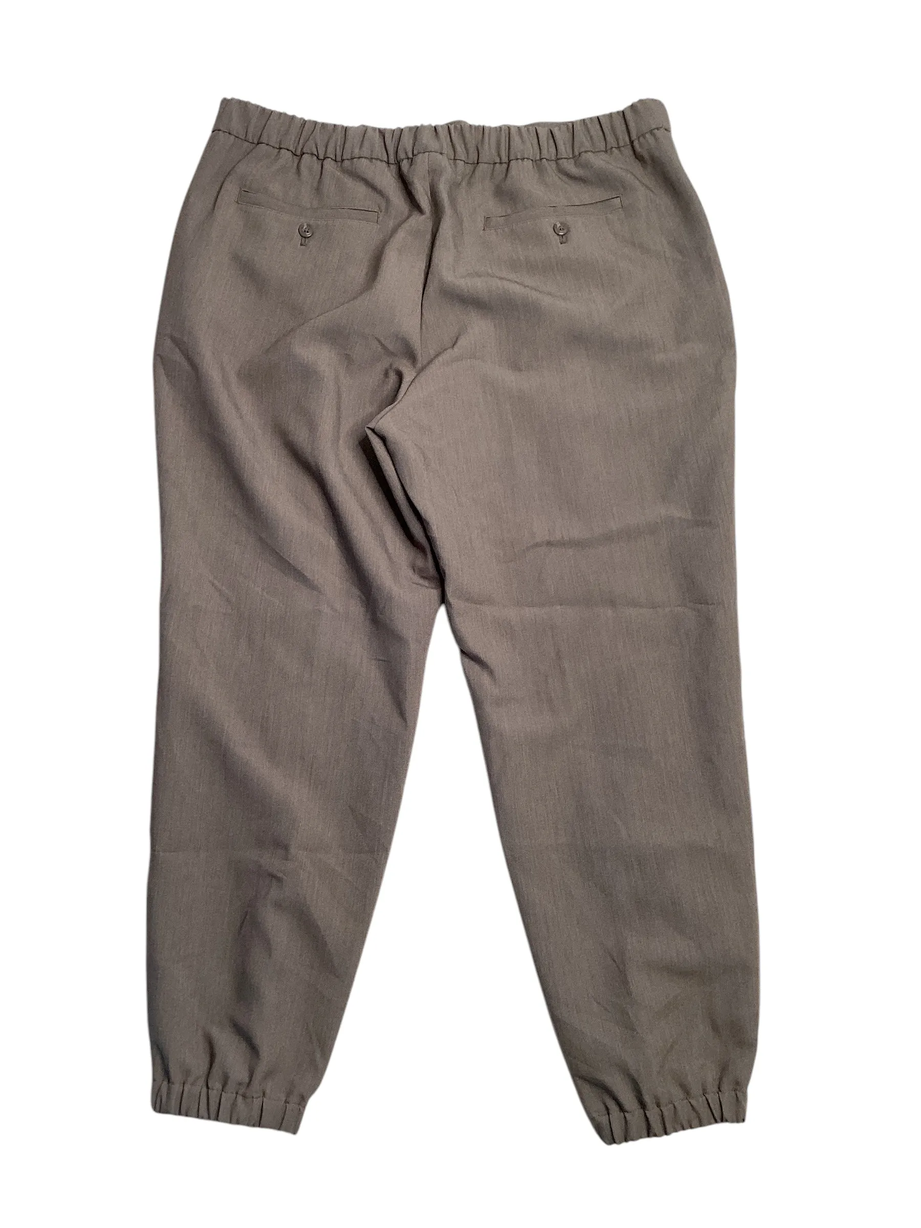 Alfani Men's Regular Fit Stretch Pleated Jogger Pants Taupe Brown  XXL