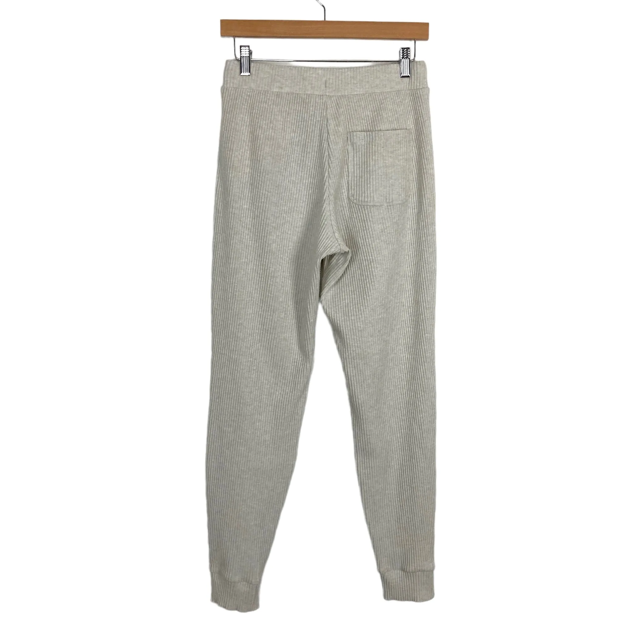 Alo Yoga Beige Ribbed Knit Drawstring Joggers- Size S (Inseam 29”)