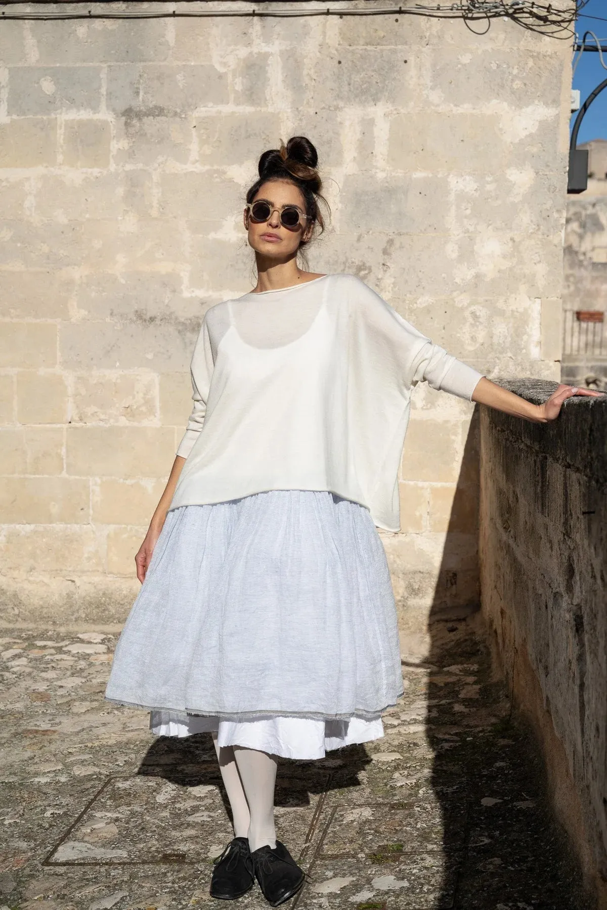 Amelie Tutu Slip Short - Gauze Linen