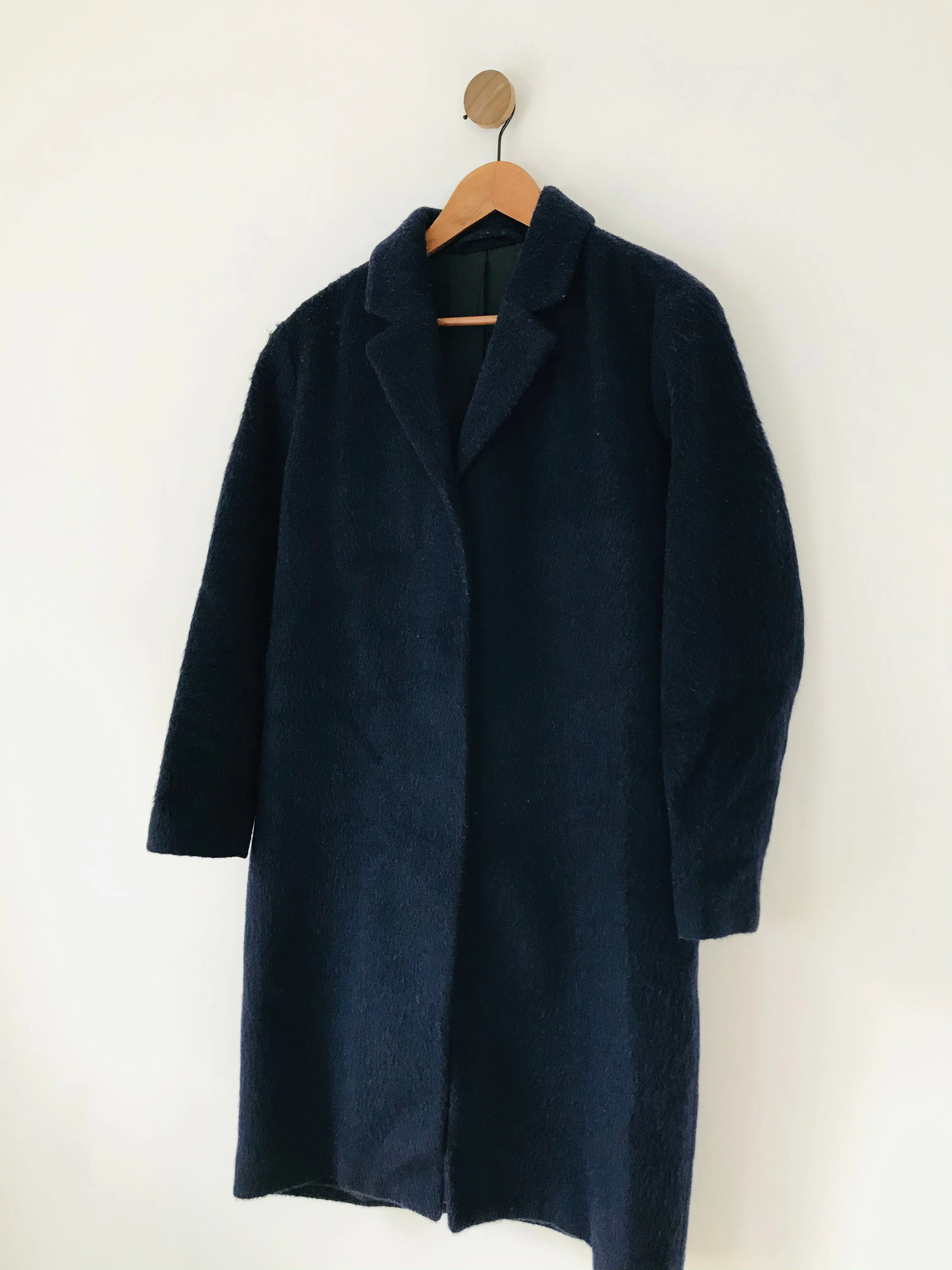 & Other Stories Women’s Wool Blend Oversized Overcoat | EU34 UK6 | Blue