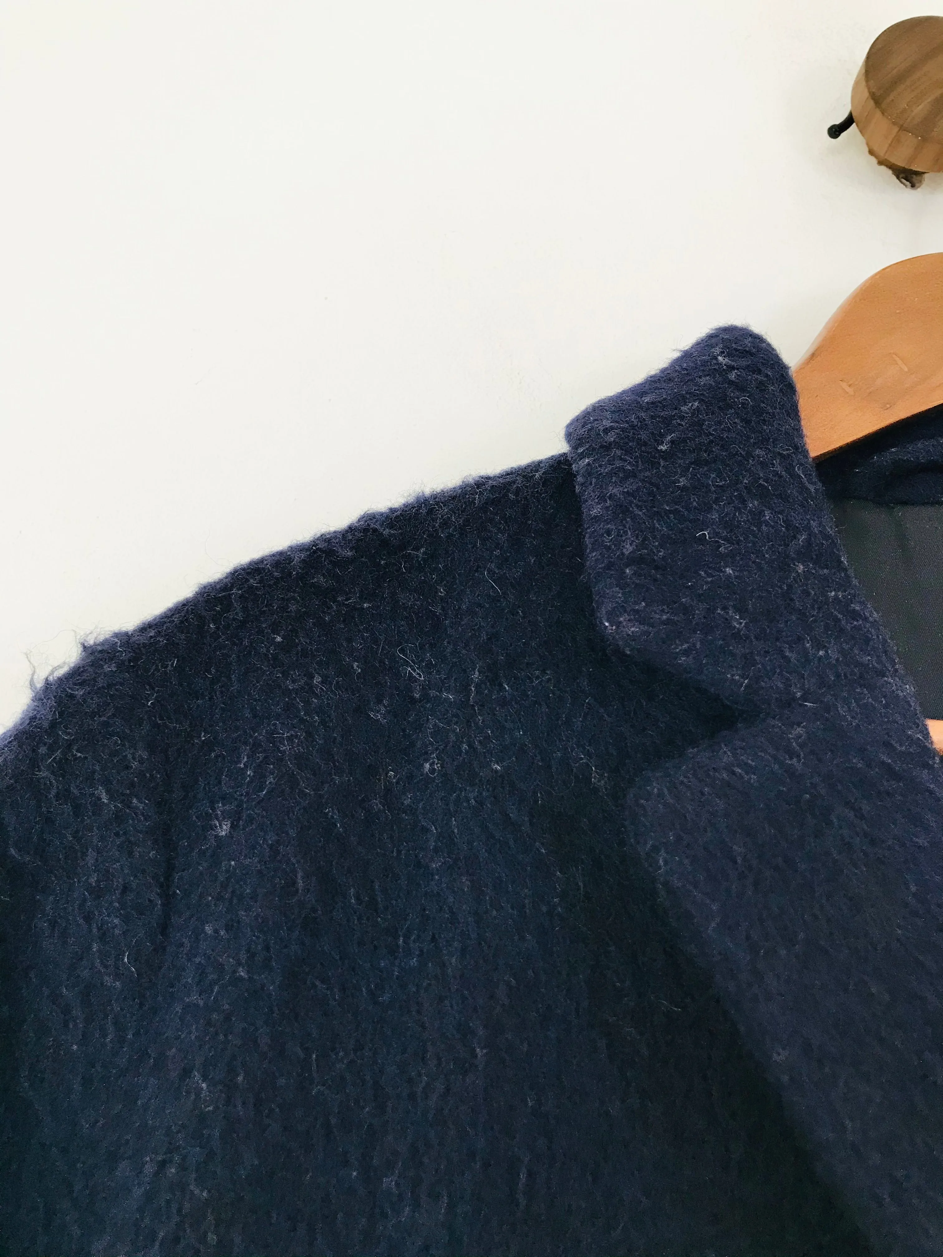& Other Stories Women’s Wool Blend Oversized Overcoat | EU34 UK6 | Blue