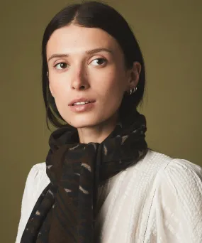 Army Leopard Square Scarf