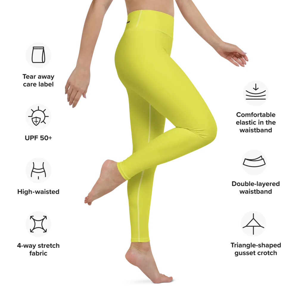 Athletic Apparatus Starship Black logo White stitch Yoga Leggings