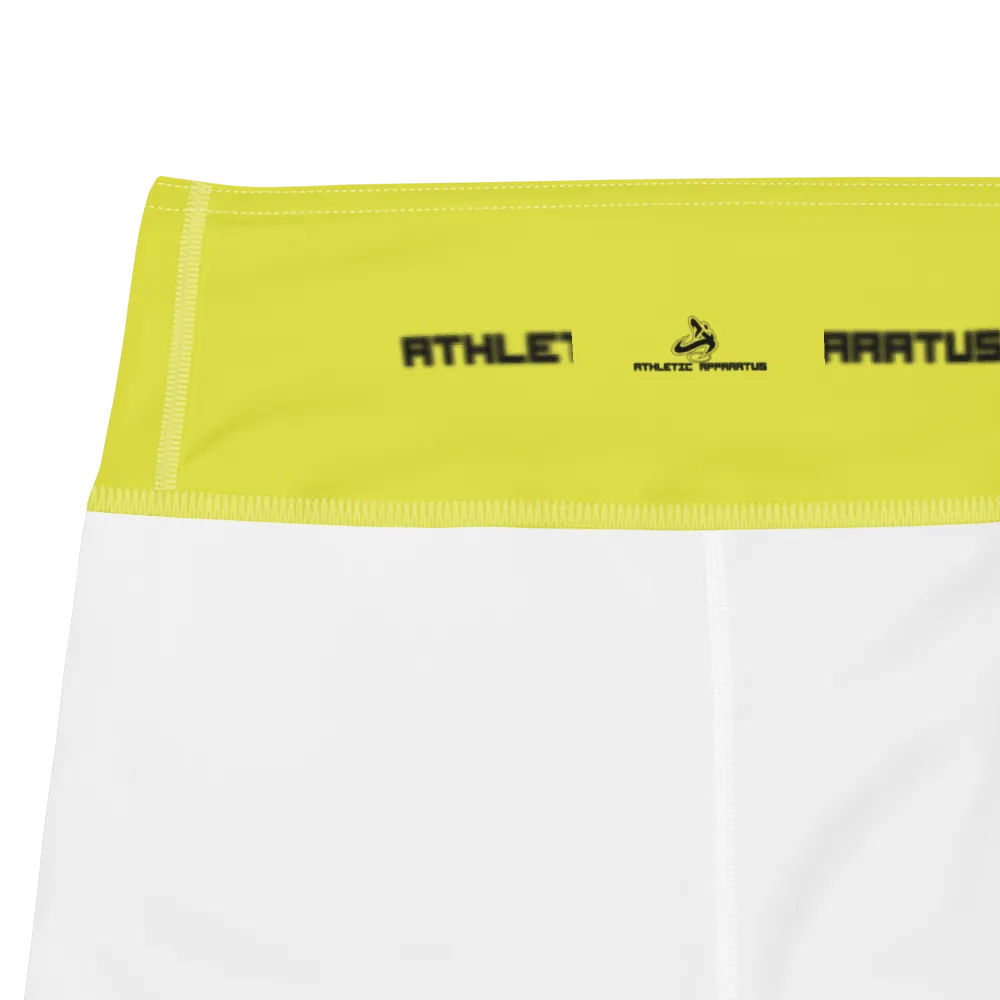 Athletic Apparatus Starship Black logo White stitch Yoga Leggings