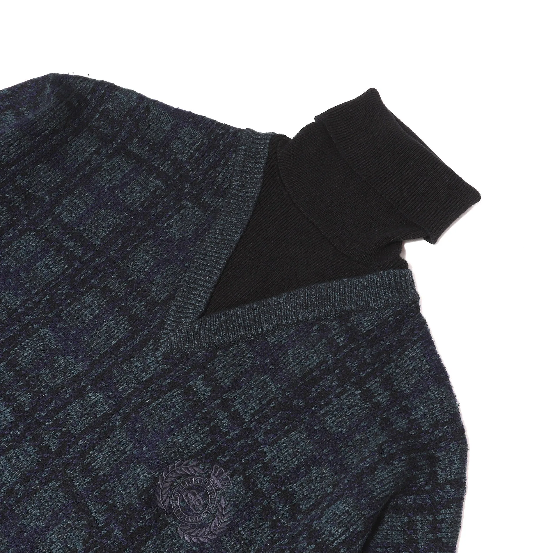 Balenciaga Oversized Distressed Turtleneck Knit Sweater