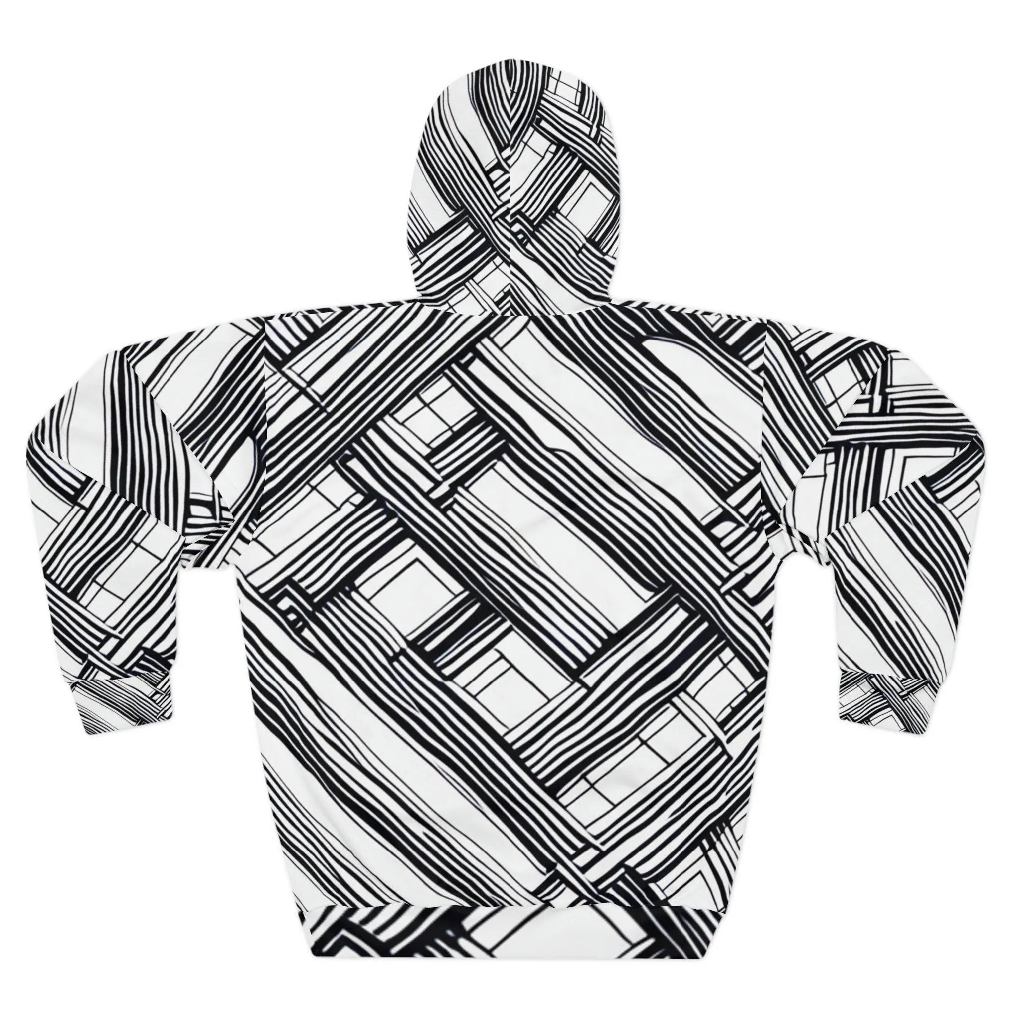 B&W Crissed Unisex Pullover Hoodie