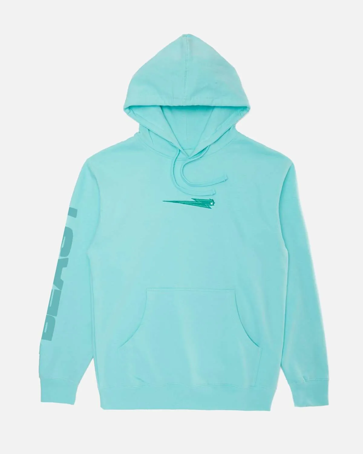 'Beast Bolt' Embroidered Pull Over Hoodie - Mint