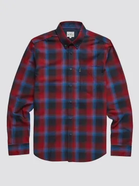Ben Sherman Gradient Check Shirt - Red