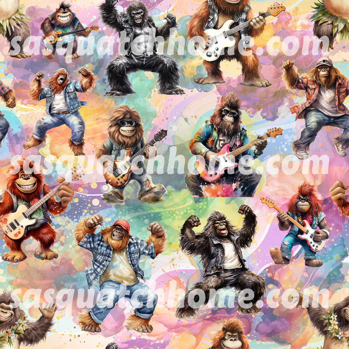 Bigfoot Sasquatch Hawaiian Vacation Shirt