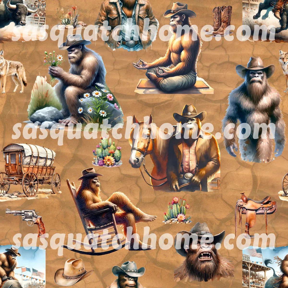 Bigfoot Sasquatch Hawaiian Vacation Shirt