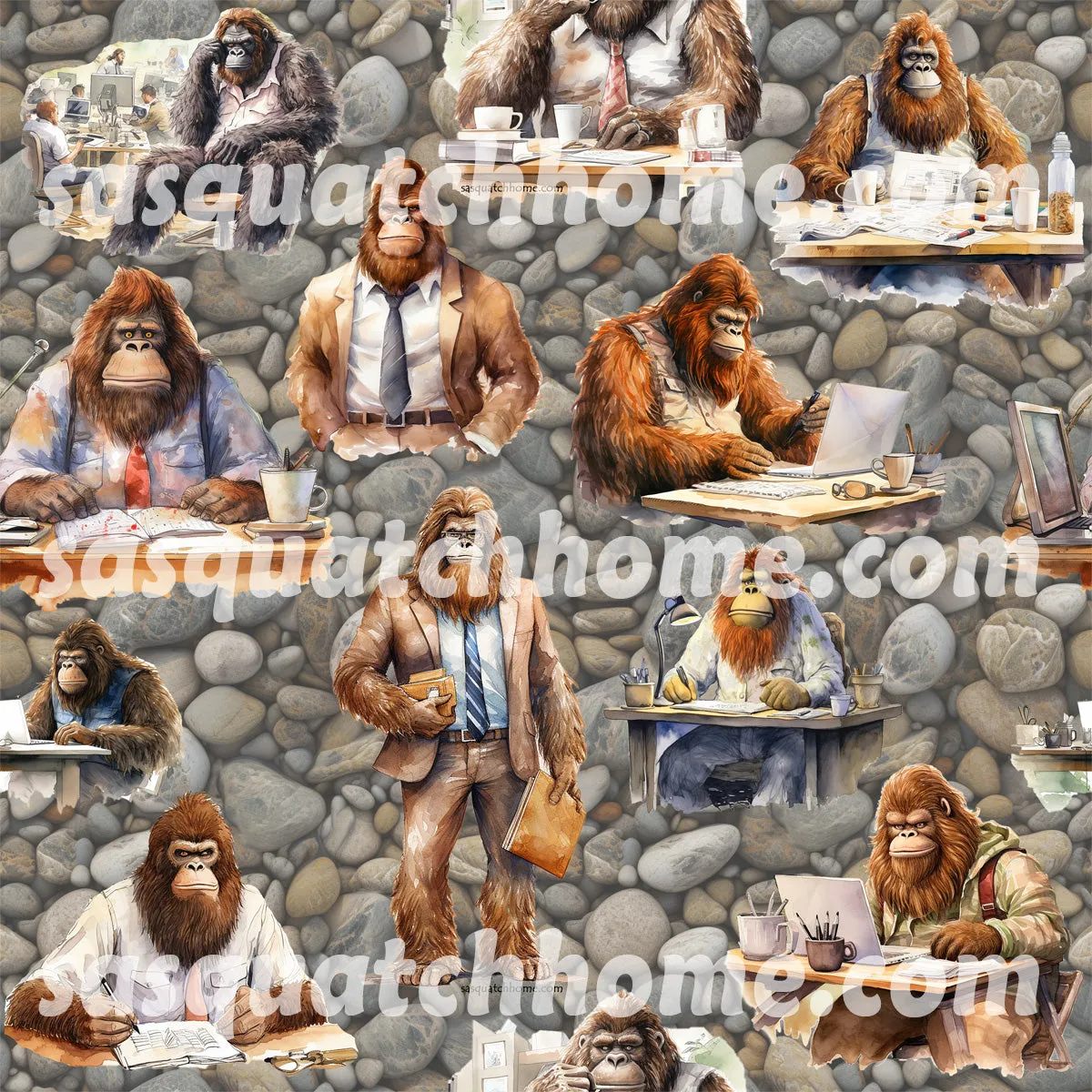 Bigfoot Sasquatch Hawaiian Vacation Shirt