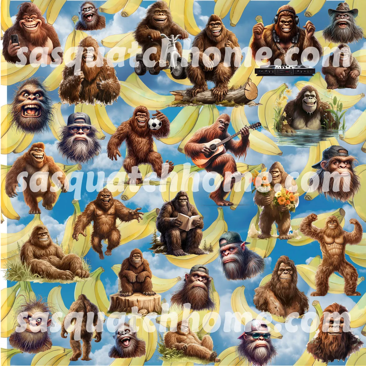 Bigfoot Sasquatch Hawaiian Vacation Shirt