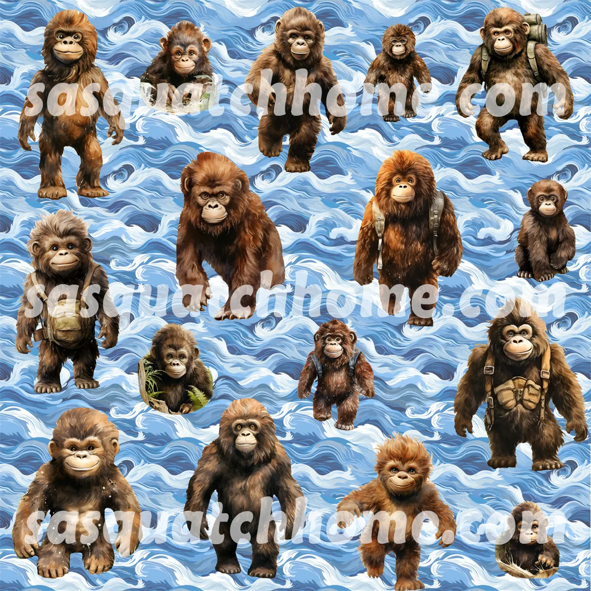 Bigfoot Sasquatch Hawaiian Vacation Shirt