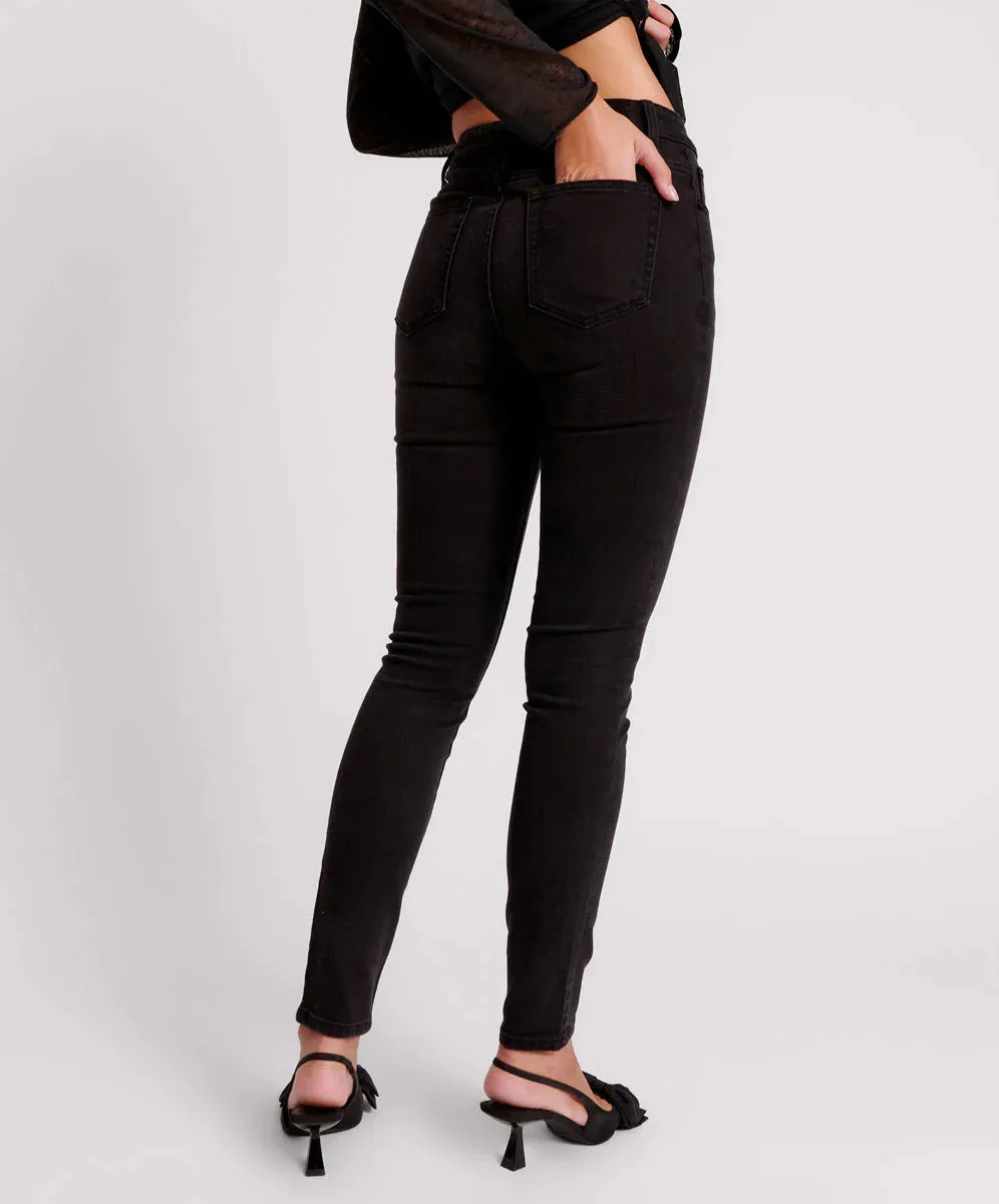 BLACK FREEBIRDS II HIGH WAIST STRETCH SKINNY JEAN