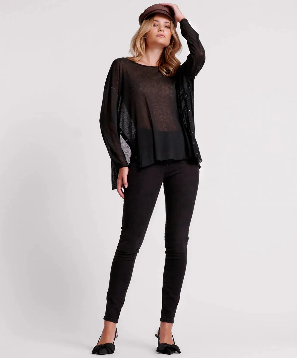 BLACK FREEBIRDS II HIGH WAIST STRETCH SKINNY JEAN