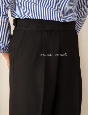 Black Oxford Gurkha Trouser by Italian Vega®