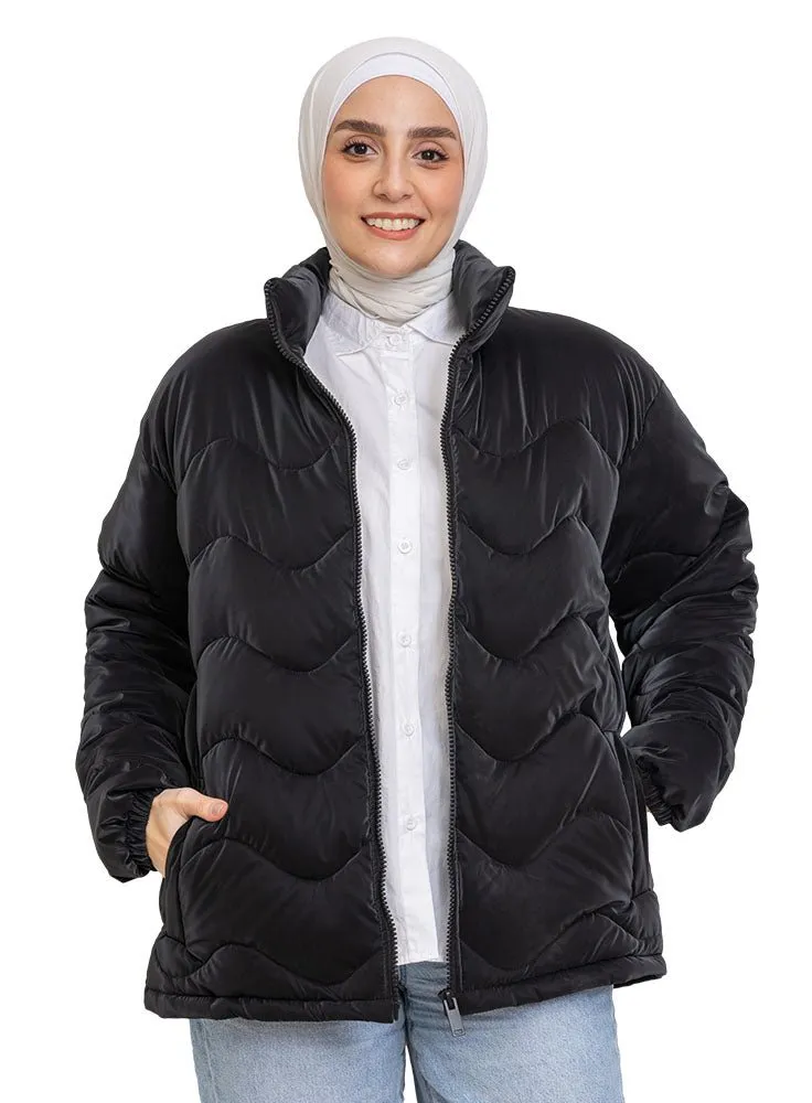Black Puffer Jacket 9