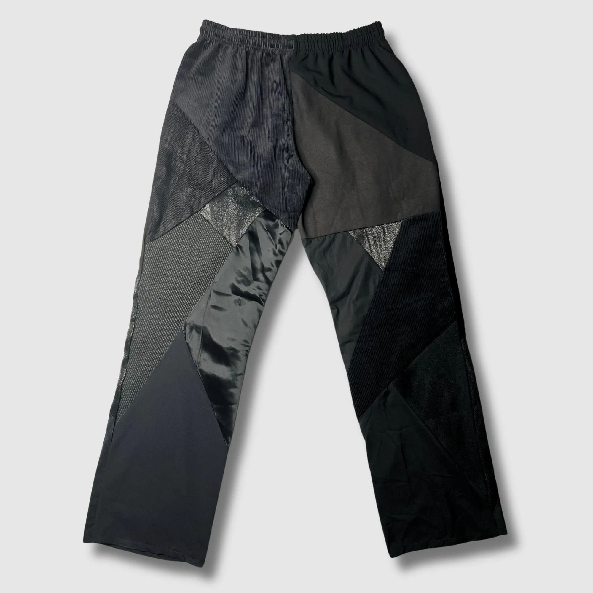 black woven joggers