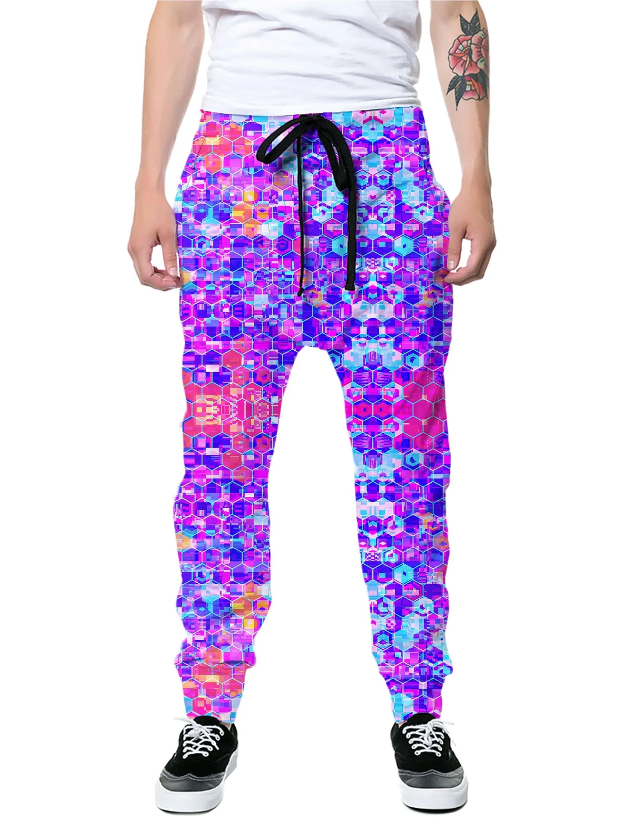 Blocks Of Life Zip-Up Hoodie and Joggers Combo
