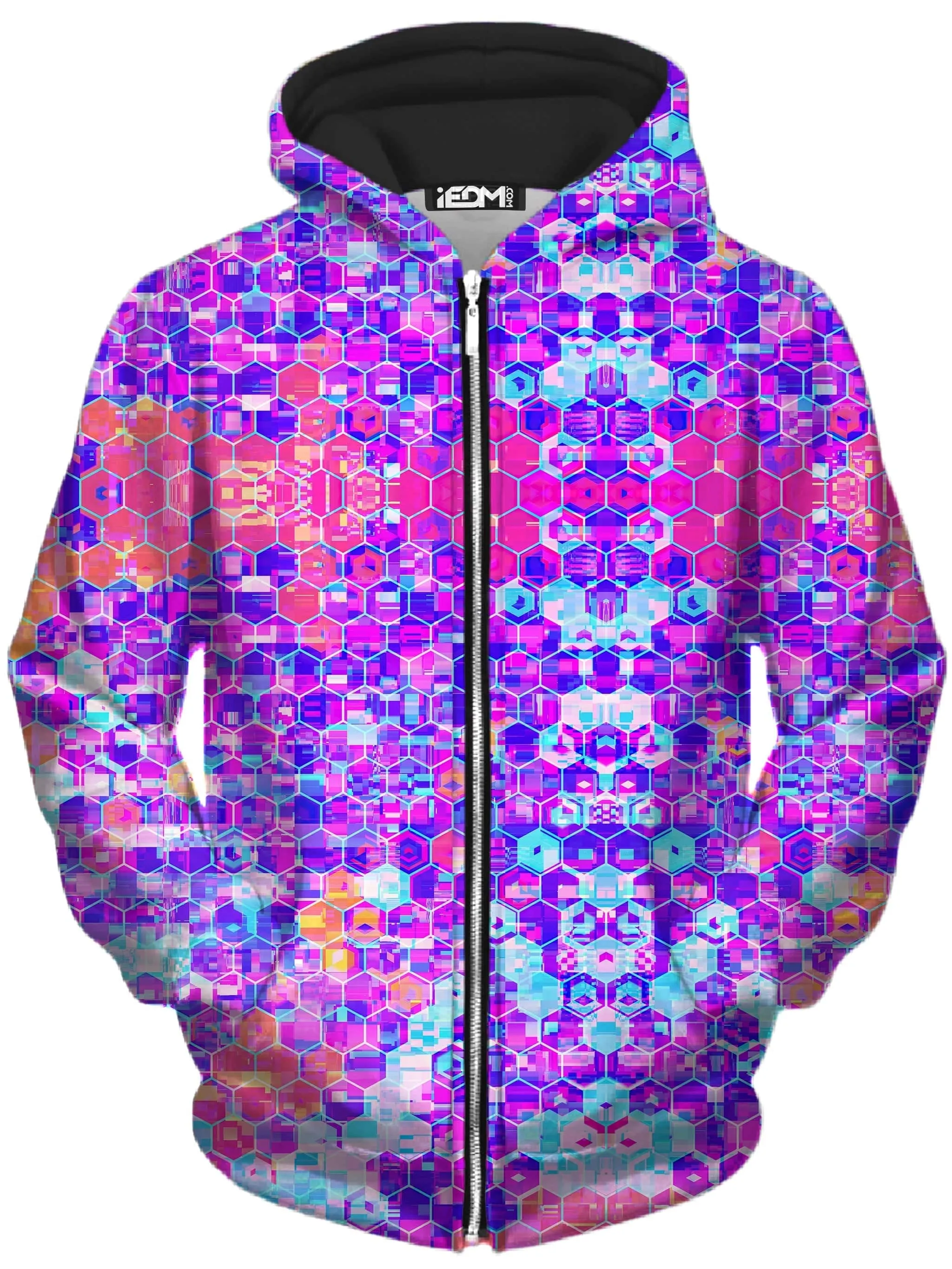 Blocks Of Life Zip-Up Hoodie and Joggers Combo