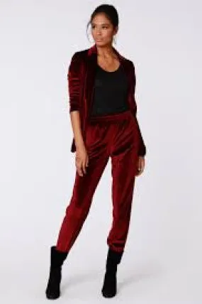 BOBI BLACK Velvet HONOR Joggers