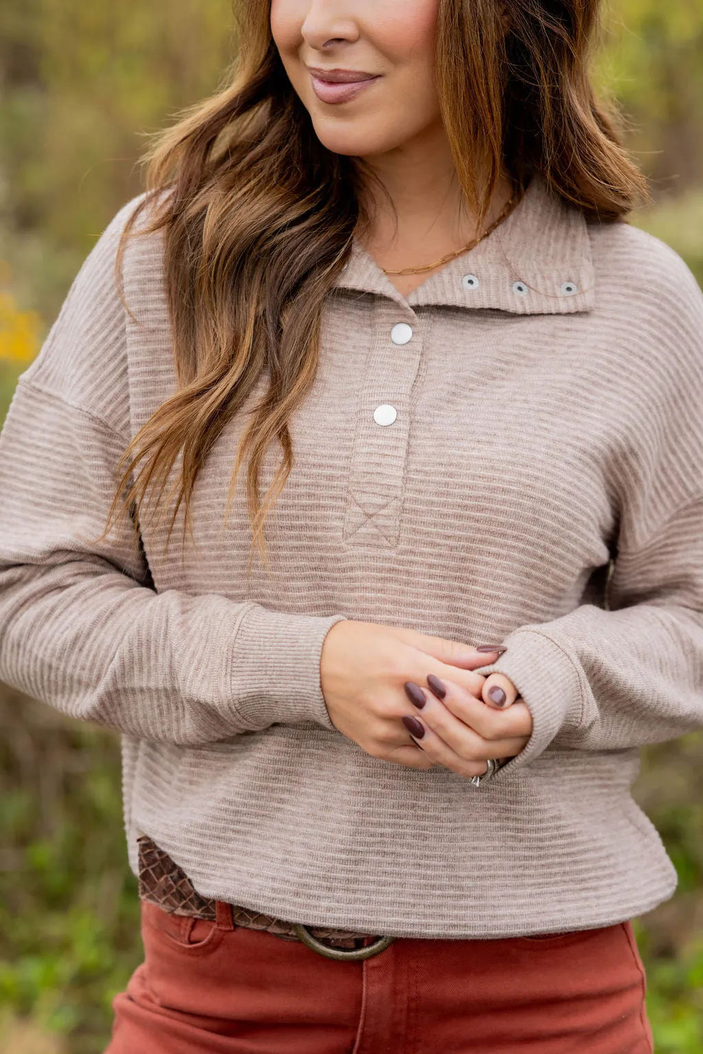 Bold Ribbed Pullover