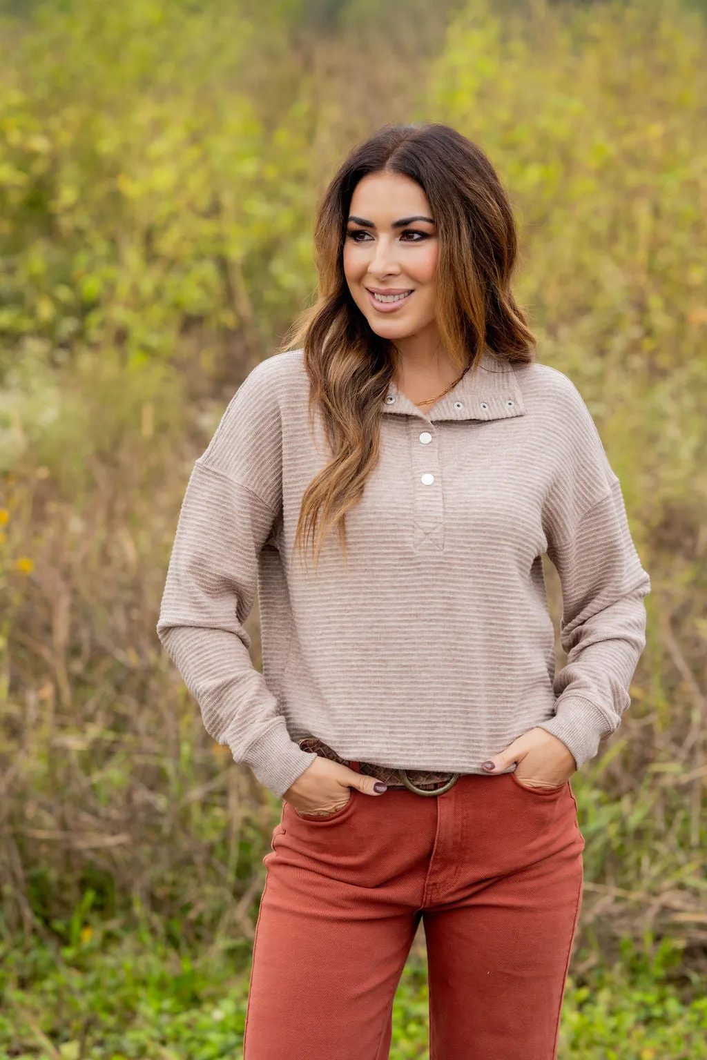 Bold Ribbed Pullover