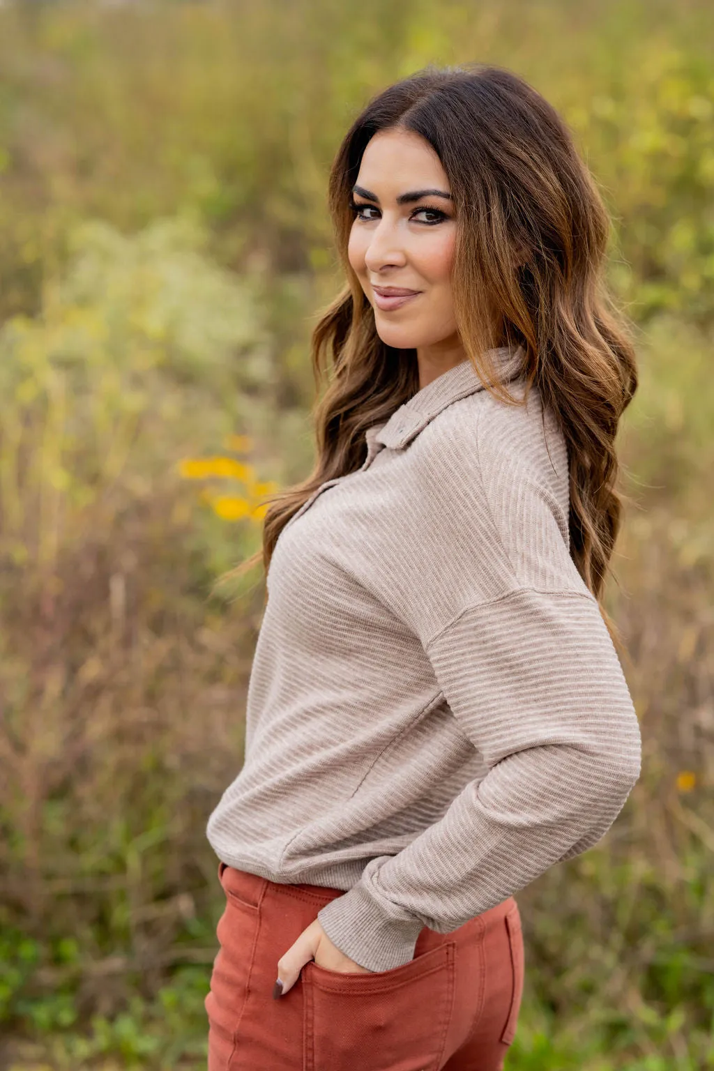Bold Ribbed Pullover