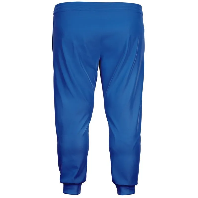 Bright Blue Joggers | Unisex | with PLUS sizes | Bright Pure Blue | C100M75Y0K0