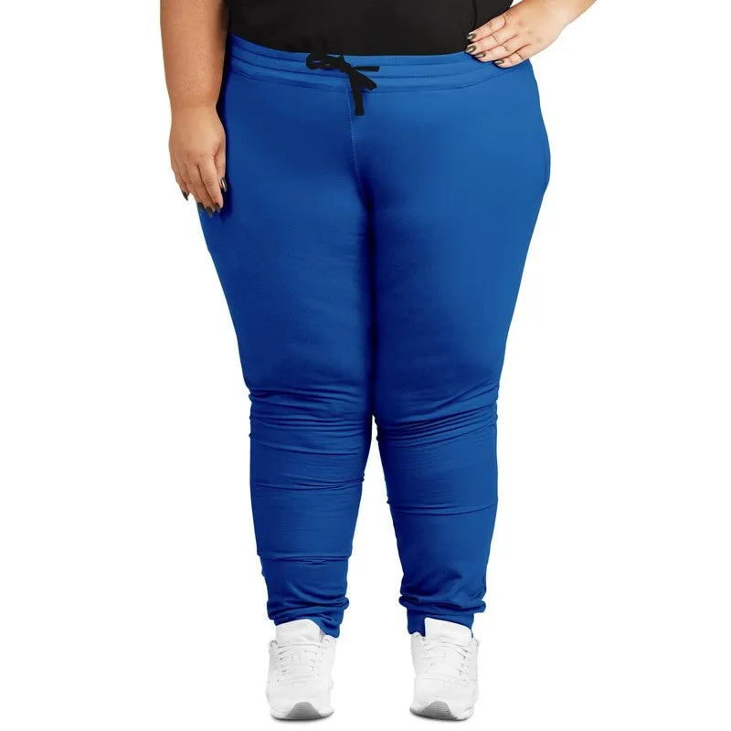 Bright Blue Joggers | Unisex | with PLUS sizes | Bright Pure Blue | C100M75Y0K0