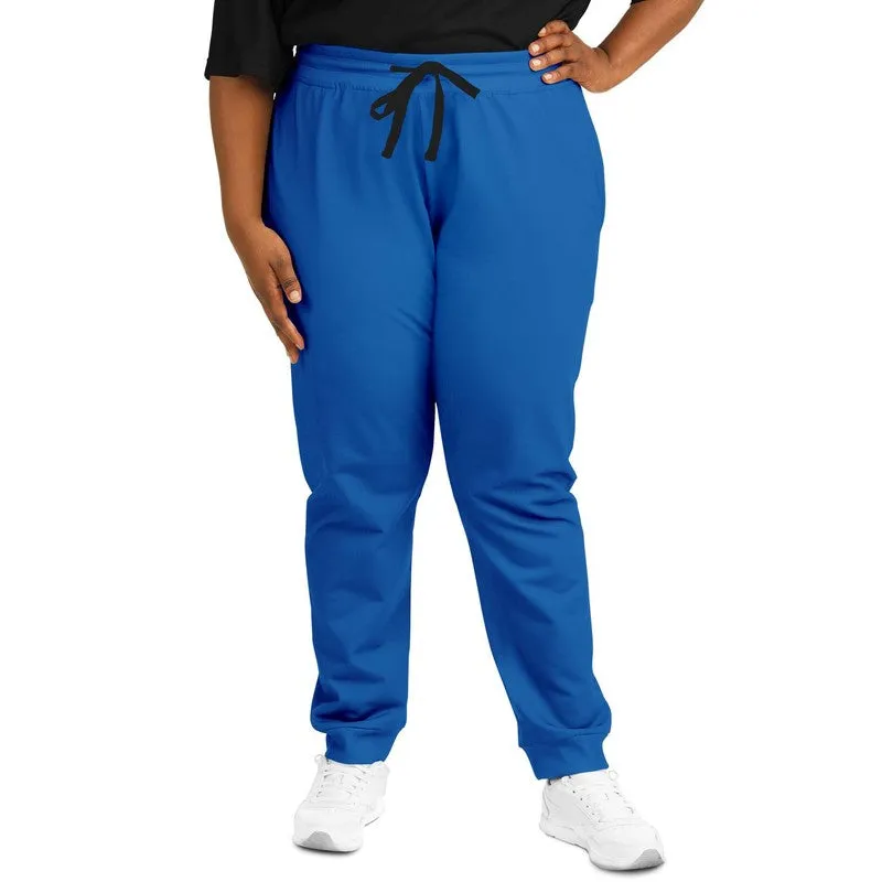 Bright Blue Joggers | Unisex | with PLUS sizes | Bright Pure Blue | C100M75Y0K0
