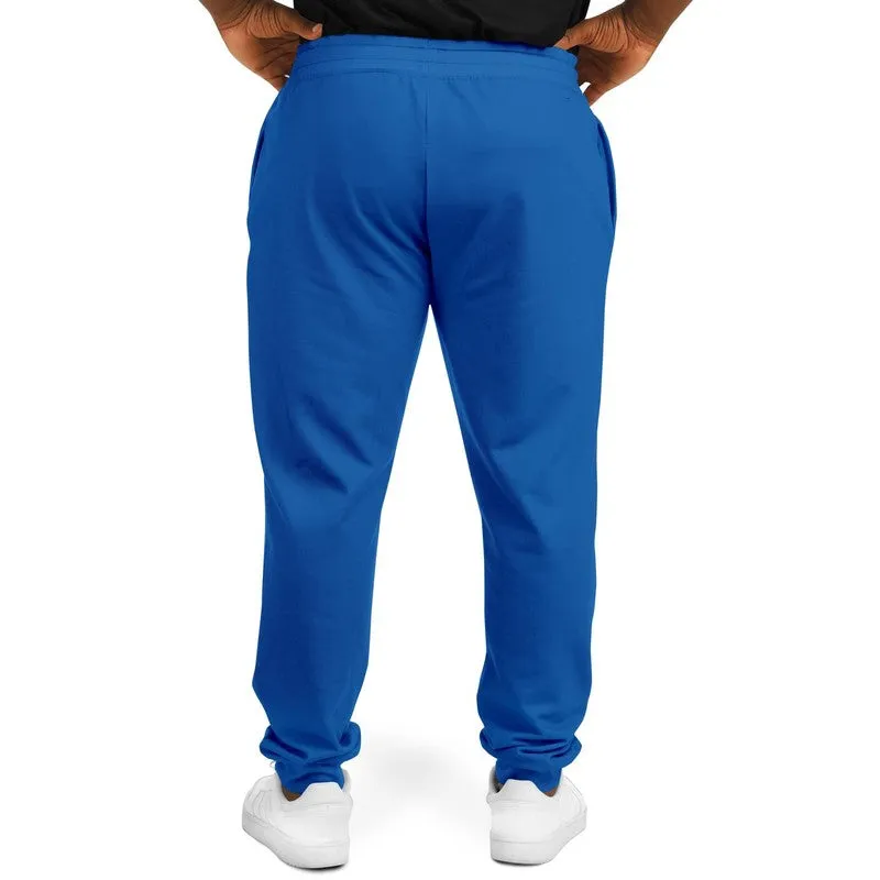 Bright Blue Joggers | Unisex | with PLUS sizes | Bright Pure Blue | C100M75Y0K0