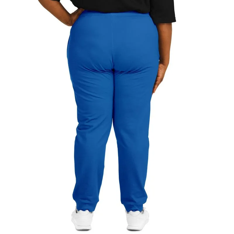 Bright Blue Joggers | Unisex | with PLUS sizes | Bright Pure Blue | C100M75Y0K0