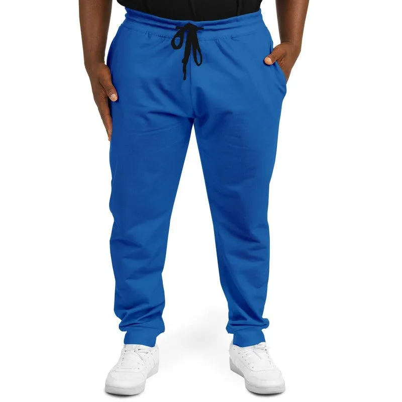 Bright Blue Joggers | Unisex | with PLUS sizes | Bright Pure Blue | C100M75Y0K0