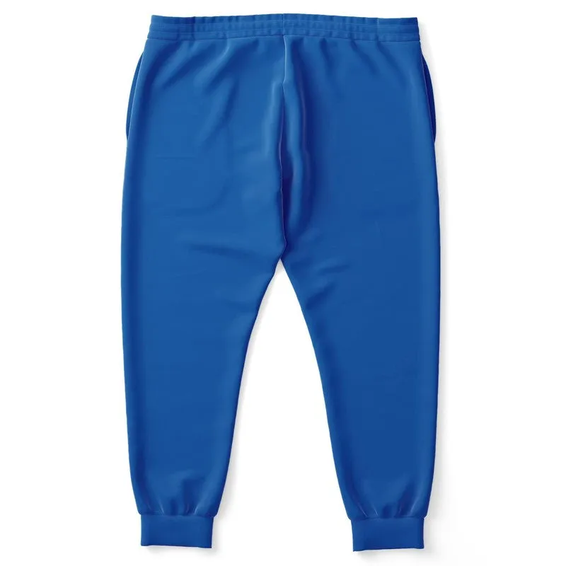 Bright Blue Joggers | Unisex | with PLUS sizes | Bright Pure Blue | C100M75Y0K0