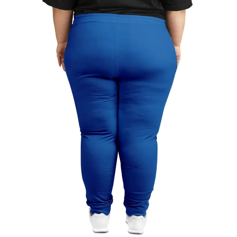 Bright Blue Joggers | Unisex | with PLUS sizes | Bright Pure Blue | C100M75Y0K0