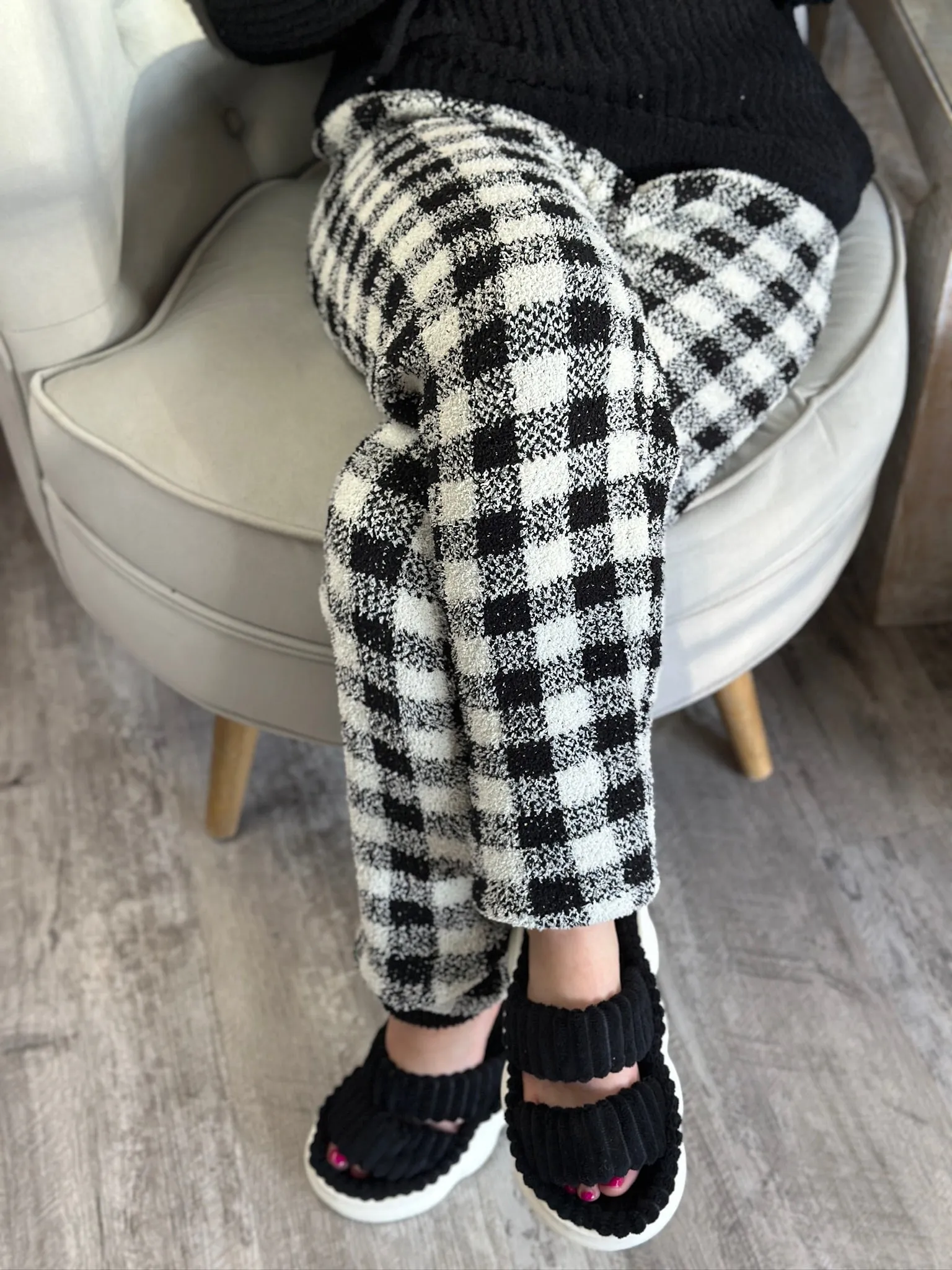 Buffalo Check Lounge Joggers, Final Sale