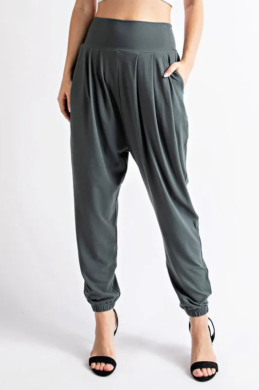 BUTTER PLEAT HIGH WAIST JOGGER | REA MODE -  FINAL SALE