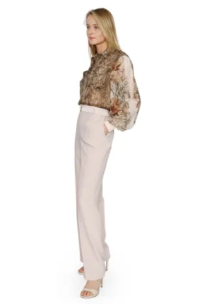 Calça Crepe De Chine - Alberta Ferretti