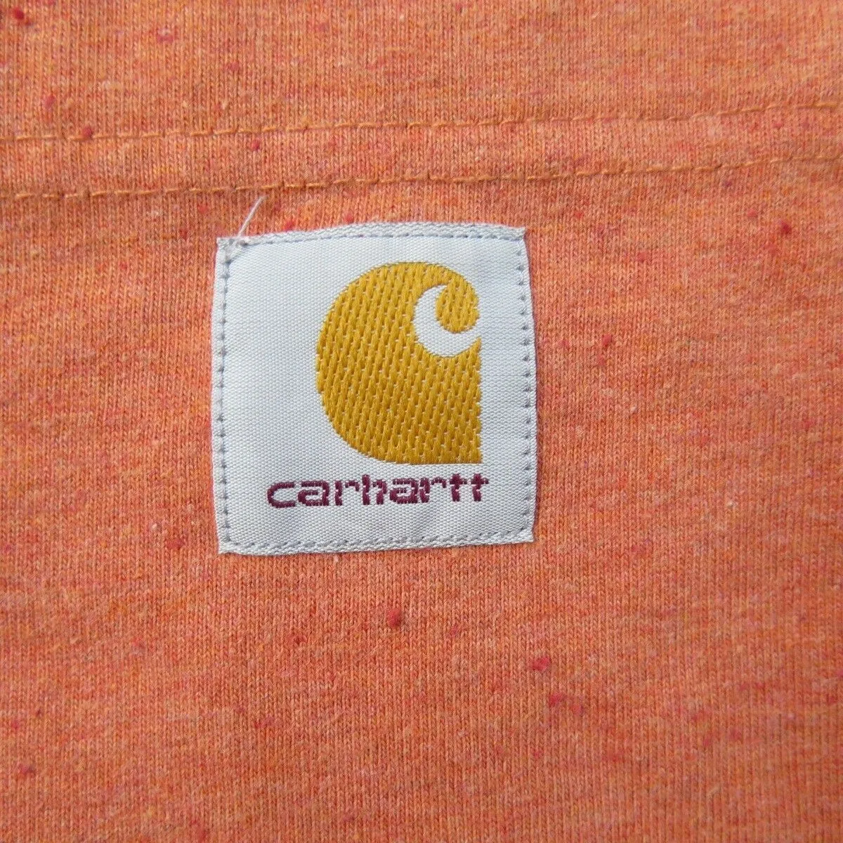 Carhartt Shirts Mens 3XL Orange Loose Fit Casual Outdoors Pocket Crew Neck Tee