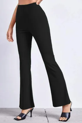 Casual Ankle Cut High Rise Flared Pants